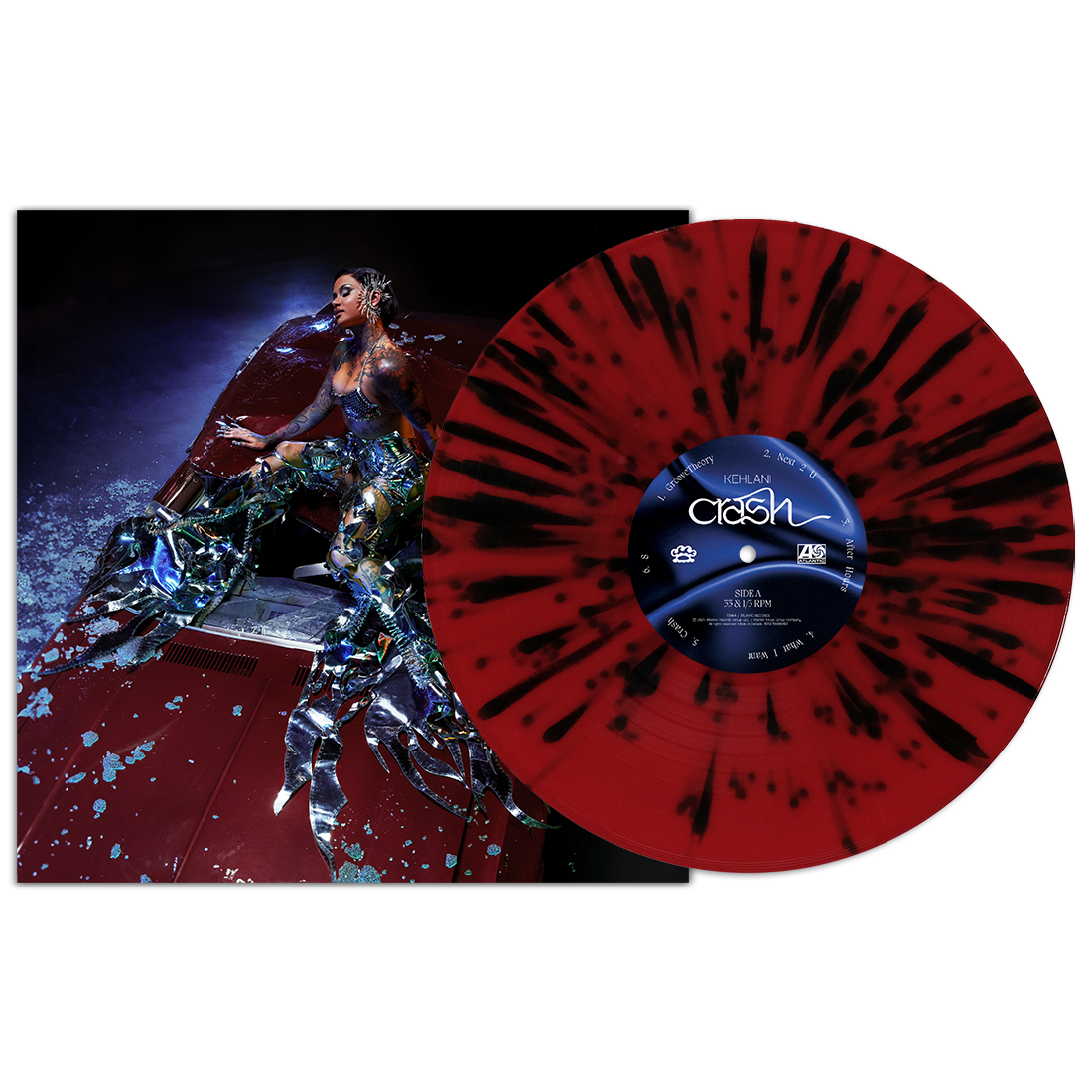 Crash Limited Edition Red with Black Splatter Vinyl