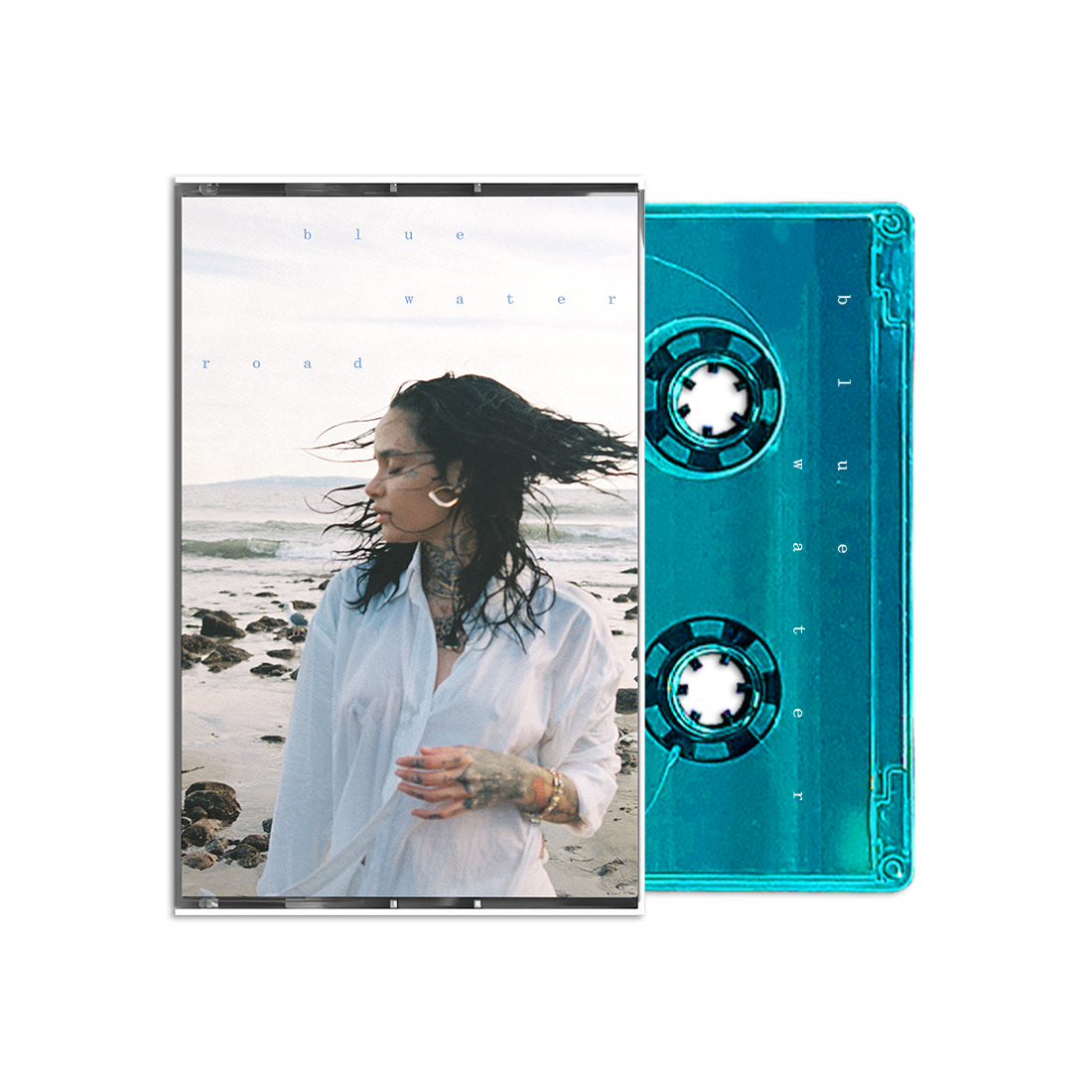 blue water road clear turquoise cassette
