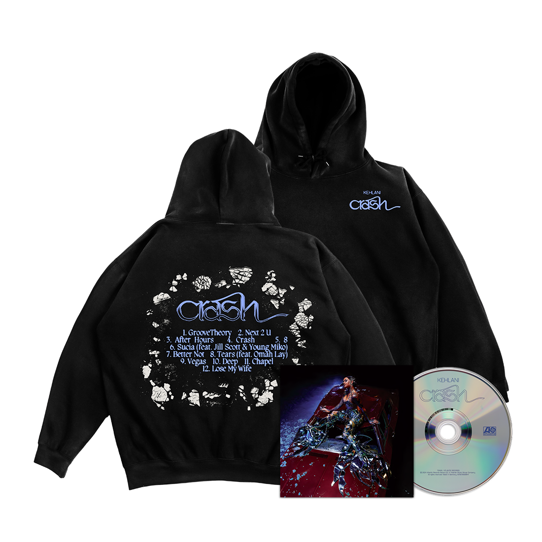 Crash Hoodie + CD with Autographed Poster