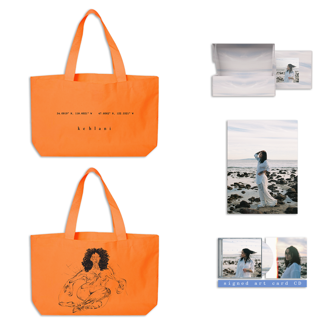 exclusive community tote + signed art card CD box set