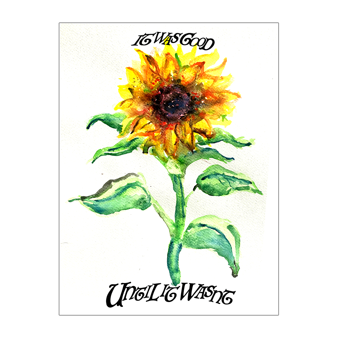 kid super x crying sunflower poster